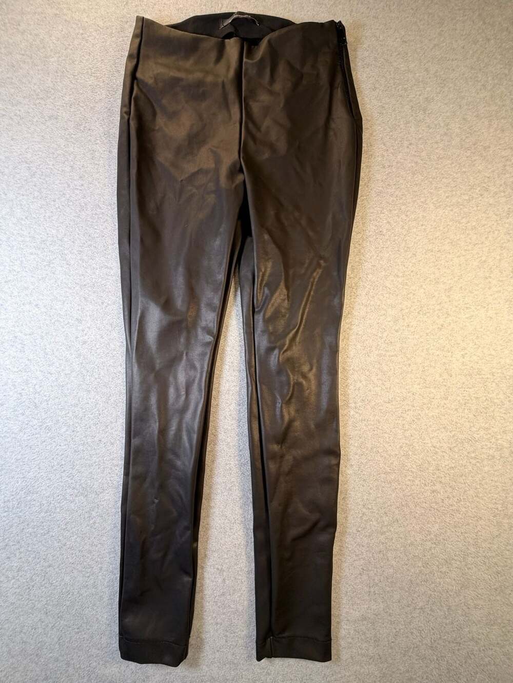 White House Black Market Faux Leather Leggings Size XS Black
